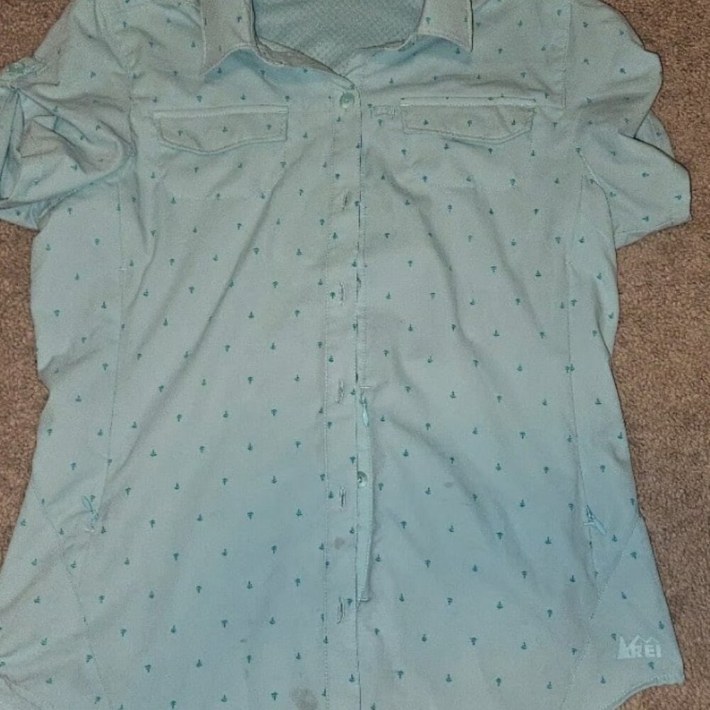 Blue REI button down